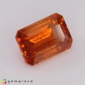 Natural Sphalerite 4.95 Carats Sunset Orange Emerald Cut 11x7 mm Loose Gemstone - Image 5