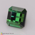 Natural Tourmaline 2.23 Carats Green Emerald Cut 7x6 mm Loose Gemstone - Image 2