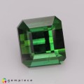 Natural Tourmaline 2.23 Carats Green Emerald Cut 7x6 mm Loose Gemstone - Image 1