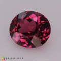 Natural Rhodolite garnet 3.73 Carats Purplish Pink Oval 9x8 mm Loose Gemstone - Image 3