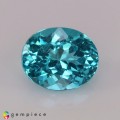 Natural Apatite 1.39 Carats Paraiba Blue Green Oval 8x6 mm Loose Gemstone - Image 1