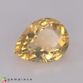 Natural Fire opal 3.04 Carats Baby Yellow Pear 12x10 mm Loose Gemstone - Image 1