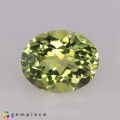 Natural Amblygonite 1.90 Carats Yellowish Green Oval 8x7 mm Loose Gemstone - Image 1