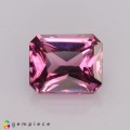 Natural Malaya garnet 1.12 Carats Purplish Pink Emerald Cut 6x5 mm Loose Gemstone - Image 1