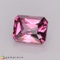 Natural Malaya garnet 1.12 Carats Purplish Pink Emerald Cut 6x5 mm Loose Gemstone - Image 2