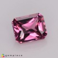 Natural Malaya garnet 1.12 Carats Purplish Pink Emerald Cut 6x5 mm Loose Gemstone - Image 7