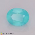 Natural Peru opal 1.27 Carats Paraiba Blue Green Oval 8x7 mm Loose Gemstone - Image 2