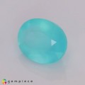 Natural Peru opal 1.27 Carats Paraiba Blue Green Oval 8x7 mm Loose Gemstone - Image 3