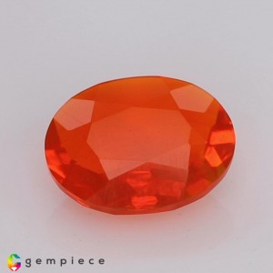 fire opal  1.06cts - 9x7mm