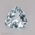Natural Aquamarine 6.84 Carats Very Light Ice Blue Trilliant  13x8 mm Loose Gemstone - Image 2