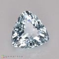 Natural Aquamarine 6.84 Carats Very Light Ice Blue Trilliant  13x8 mm Loose Gemstone - Image 5