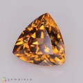 Natural Zircon 3.31 Carats Imperial Brown Trilliant  9x5 mm Loose Gemstone - Image 2