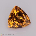 Natural Zircon 3.31 Carats Imperial Brown Trilliant  9x5 mm Loose Gemstone - Image 6