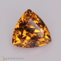 Natural Zircon 3.31 Carats Imperial Brown Trilliant  9x5 mm Loose Gemstone - Image 1