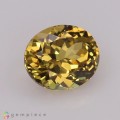 Natural Grossular garnet 1.39 Carats Yellow Oval 7x6 mm Loose Gemstone - Image 1