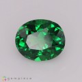 Natural Tsavorite garnet 0.55 Carats Chrome Green Oval 5x4 mm Loose Gemstone - Image 1