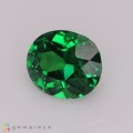 Natural Tsavorite garnet 0.55 Carats Chrome Green Oval 5x4 mm Loose Gemstone - Image 3