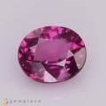 Natural Rhodolite garnet 1.60 Carats Purple Oval 8x7 mm Loose Gemstone - Image 1