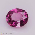 Natural Rhodolite garnet 1.60 Carats Purple Oval 8x7 mm Loose Gemstone - Image 2