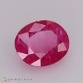 Natural Ruby 1.45 Carats Pinkish Red Oval 7x6 mm Loose Gemstone - Image 1