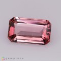Natural Tourmaline 1.88 Carats Sweet Pink Emerald Cut 10x6 mm Loose Gemstone - Image 2