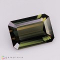 Natural Kornerupine 3.63 Carats Greenish Brown Emerald 12x8 mm Loose Gemstone - Image 1