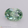 Natural Demantoid garnet 0.85 Carats Green Oval 6x5 mm Loose Gemstone - Image 2