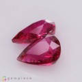 Natural Unheated ruby pair 5.03 Carats Vivid Red Pear 10x7 mm Loose Gemstone - Image 3