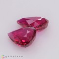 Natural Unheated ruby pair 5.03 Carats Vivid Red Pear 10x7 mm Loose Gemstone - Image 4