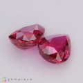 Natural Unheated ruby pair 5.03 Carats Vivid Red Pear 10x7 mm Loose Gemstone - Image 6