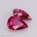 Natural Unheated ruby pair 5.03 Carats Vivid Red Pear 10x7 mm Loose Gemstone - Image 7
