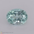 Natural Beryl 0.84 Carats Mint Green Oval 7x5 mm Loose Gemstone - Image 1