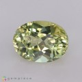Natural Amblygonite 1.76 Carats Yellowish Green Oval 8x6 mm Loose Gemstone - Image 2