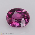 Natural Rhodolite garnet 1.26 Carats Purple Oval 7x6 mm Loose Gemstone - Image 2