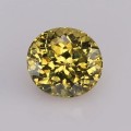 Natural Grossular garnet 1.24 Carats Yellow Oval 6x5 mm Loose Gemstone - Image 1