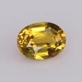 Natural Sapphire 1.24 Carats Golden Yellow with Blue Green Tint Oval 7x5 mm Loose Gemstone - Image 1