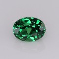 Natural Tsavorite garnet 0.40 Carats Chrome Green Oval 5x4 mm Loose Gemstone - Image 1