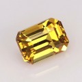 Natural Sapphire 1.02 Carats Golden Yellow Emerald 6x4 mm Loose Gemstone - Image 1