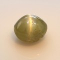 Natural Chrysoberyl cats eye 1.40 Carats Pastel Yellow Green Round Cabochon 6x4 mm Loose Gemstone - Image 1