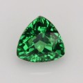 Natural Tsavorite garnet 0.42 Carats Chrome Green Trilliant  5x3 mm Loose Gemstone - Image 1