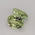 Natural Amblygonite pair 2.85 Carats Yellowish Green Oval 8x6 mm Loose Gemstone - Image 2