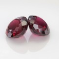 Natural Rhodolite garnet pair 12.96 Carats Purplish Pink Round 11x7 mm Loose Gemstone - Image 2