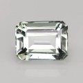 Natural Acrolite tourmaline 3.13 Carats Half White Emerald Cut 9x7 mm Loose Gemstone - Image 1
