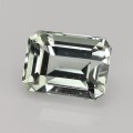Natural Acrolite tourmaline 3.13 Carats Half White Emerald Cut 9x7 mm Loose Gemstone - Image 2