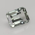 Natural Acrolite tourmaline 3.13 Carats Half White Emerald Cut 9x7 mm Loose Gemstone - Image 5