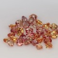 Natural Orange sapphire calibrated 7.06 Carats Orange Round 3x2 mm Loose Gemstone - Image 2