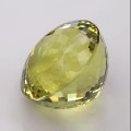 Natural Prasiolite 88.02 Carats Lemon yellow Round 26x20 mm Loose Gemstone - Image 3
