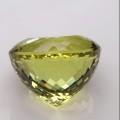 Natural Prasiolite 88.02 Carats Lemon yellow Round 26x20 mm Loose Gemstone - Image 5