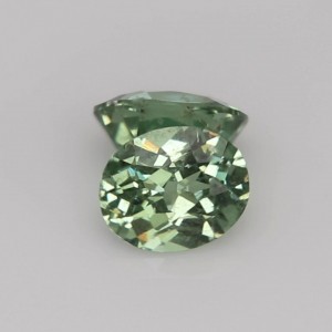 demantoid garnet pair  0.72cts - 4x3mm