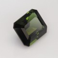 Natural Tourmaline 3.82 Carats Hunter Green Emerald Cut 10x8 mm Loose Gemstone - Image 4